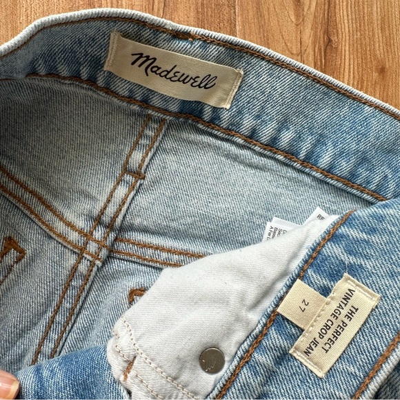 Madewell The Perfect Vintage Crop Jean in Sudbury Wash - Picture 9 of 9